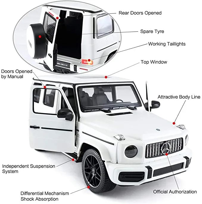 { Super Sale } Licensed 1:14 Scale R/C Mercedes G63 AMG G-Wagon RC Upgraded Remote Control Car l Ages 3 