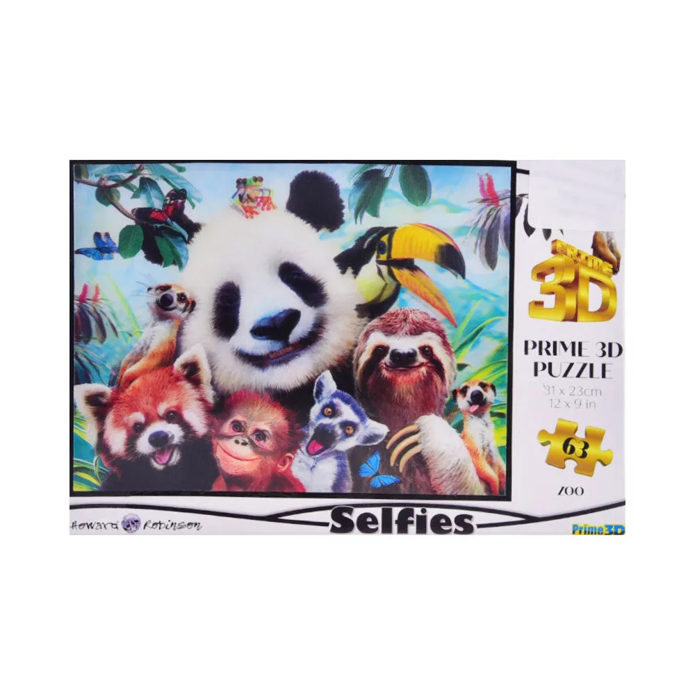 10541 ZOO SELFIES 3D PUZZLE 63PCS