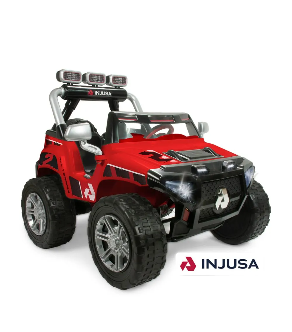 2 Seater Red 2025 Hummer Style 24V Monster Truck Lifted for Kids | 2 Seater | Rubber Wheels