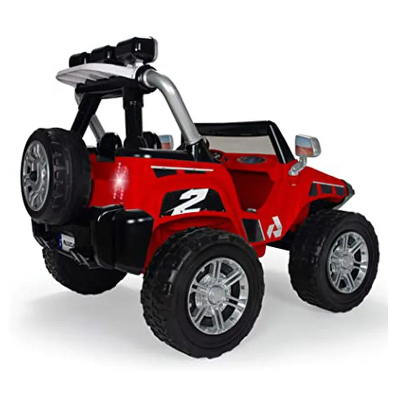 2 Seater Red 2025 Hummer Style 24V Monster Truck Lifted for Kids | 2 Seater | Rubber Wheels