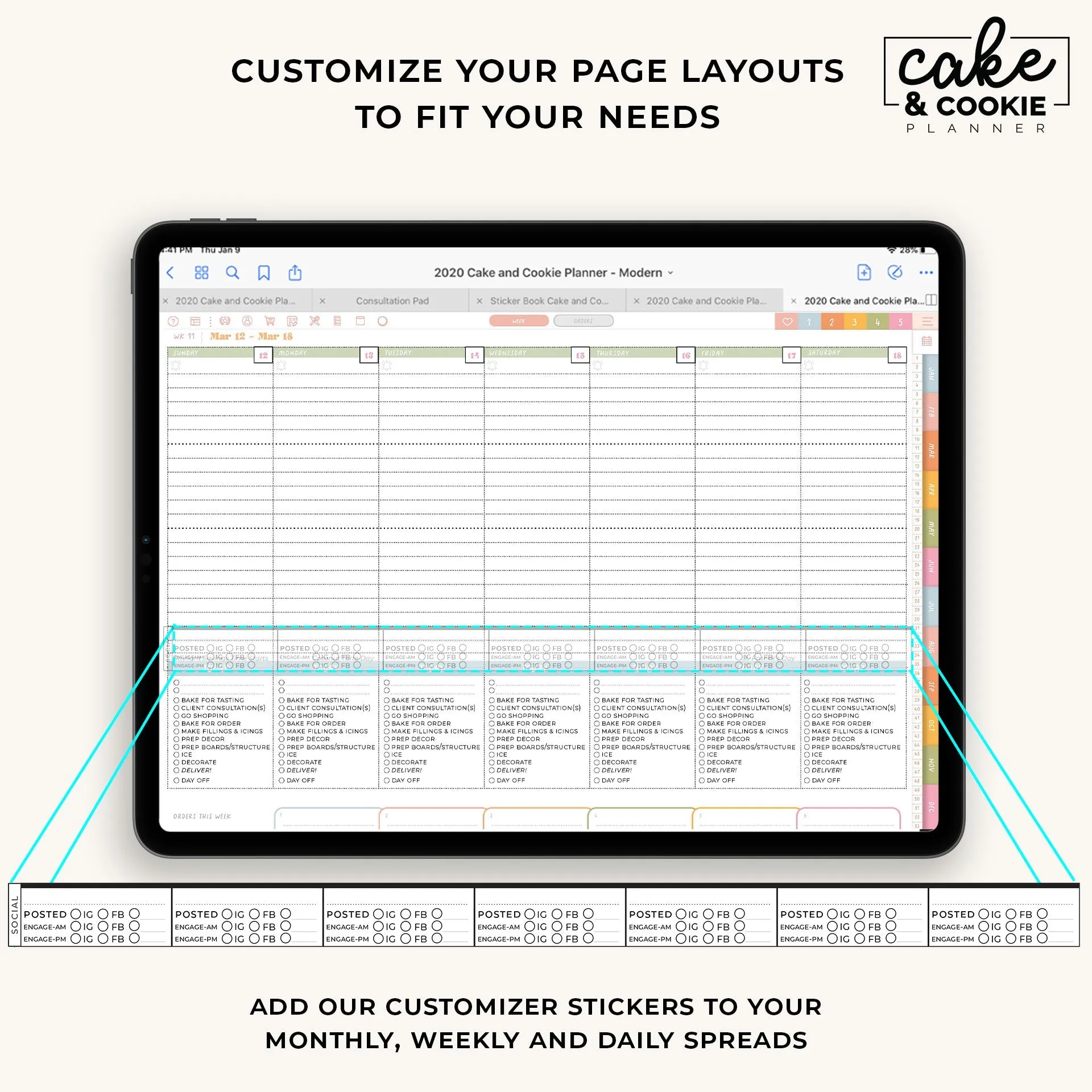 2025 Digital Planner for iPad and Tablets - Flour Child (LIMITED Edition)