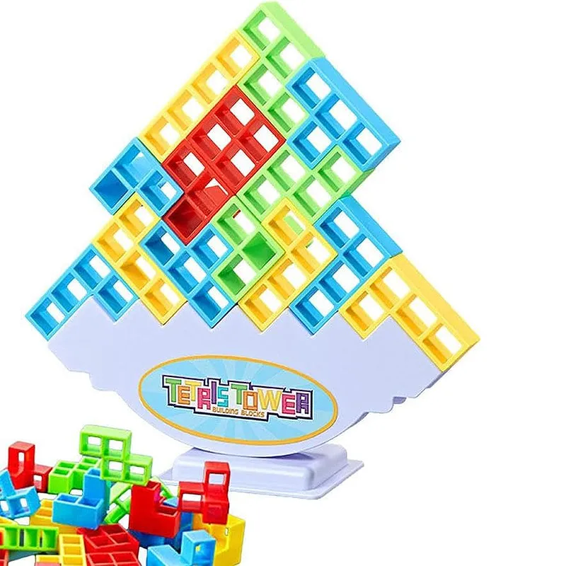 48 PCs Russian Jenga Interactive Stackable Building Blocks Kid's Toy