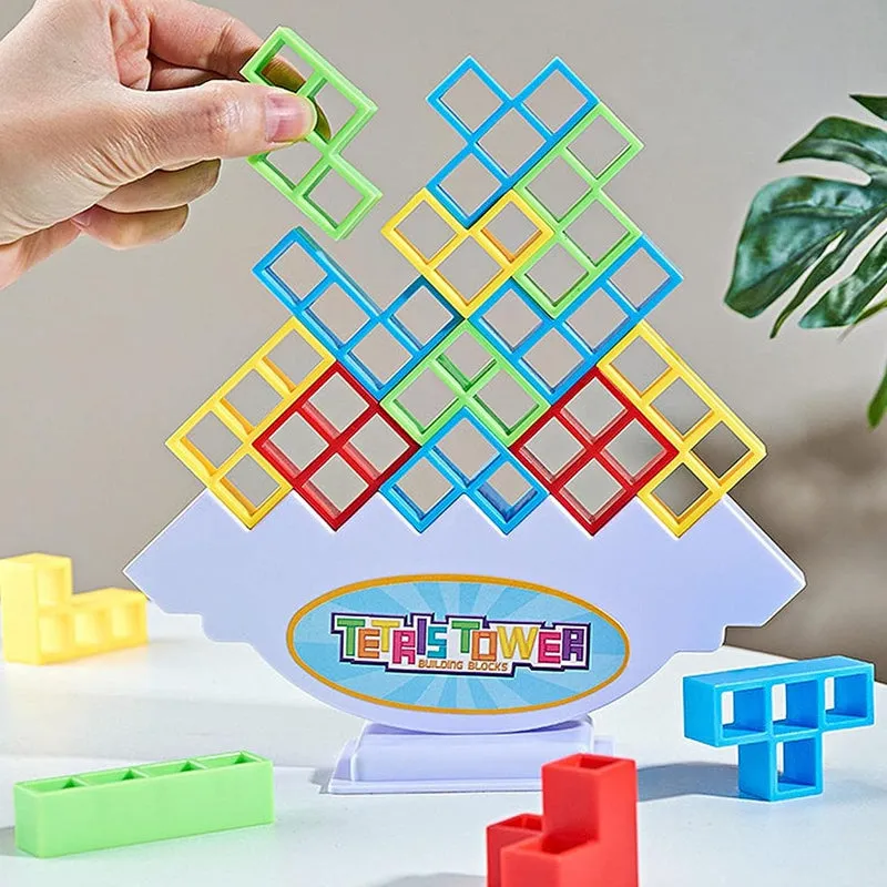 48 PCs Russian Jenga Interactive Stackable Building Blocks Kid's Toy