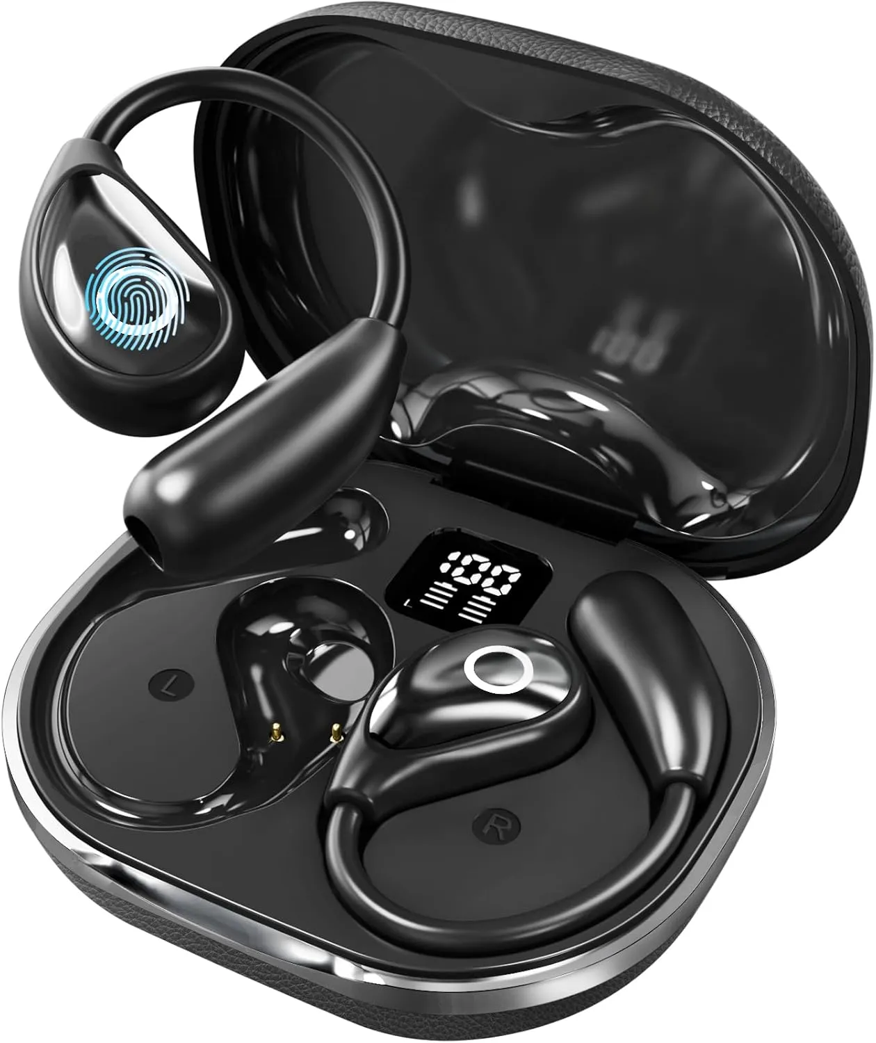 AI Translation Earbuds Real Time 144 Languages Translating Headphone 3-in-1 Translator Earbuds Wireless Bluetooth Translation Headphone for Travel, Business, Learning, iOS & Android Compatible
