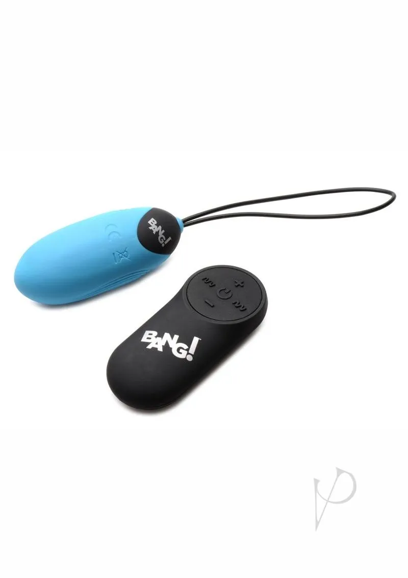 Bang 28x Grooved Silicone Egg Blue