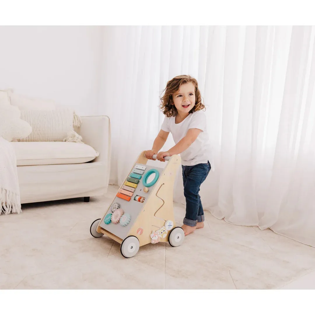 BUBBLE Wooden Activity Play Walker (18m )