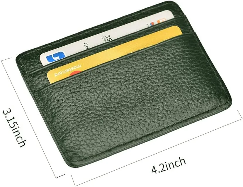 EASTNIGHTS Credit Card Holder Slim Wallet Leather Minimalist Wallet with ID Window