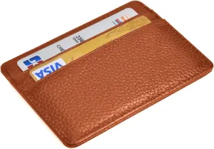 EASTNIGHTS Credit Card Holder Slim Wallet Leather Minimalist Wallet with ID Window