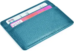 EASTNIGHTS Credit Card Holder Slim Wallet Leather Minimalist Wallet with ID Window