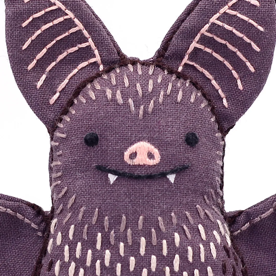 Embroidery Mini Plush Kit, Bat | Level 1