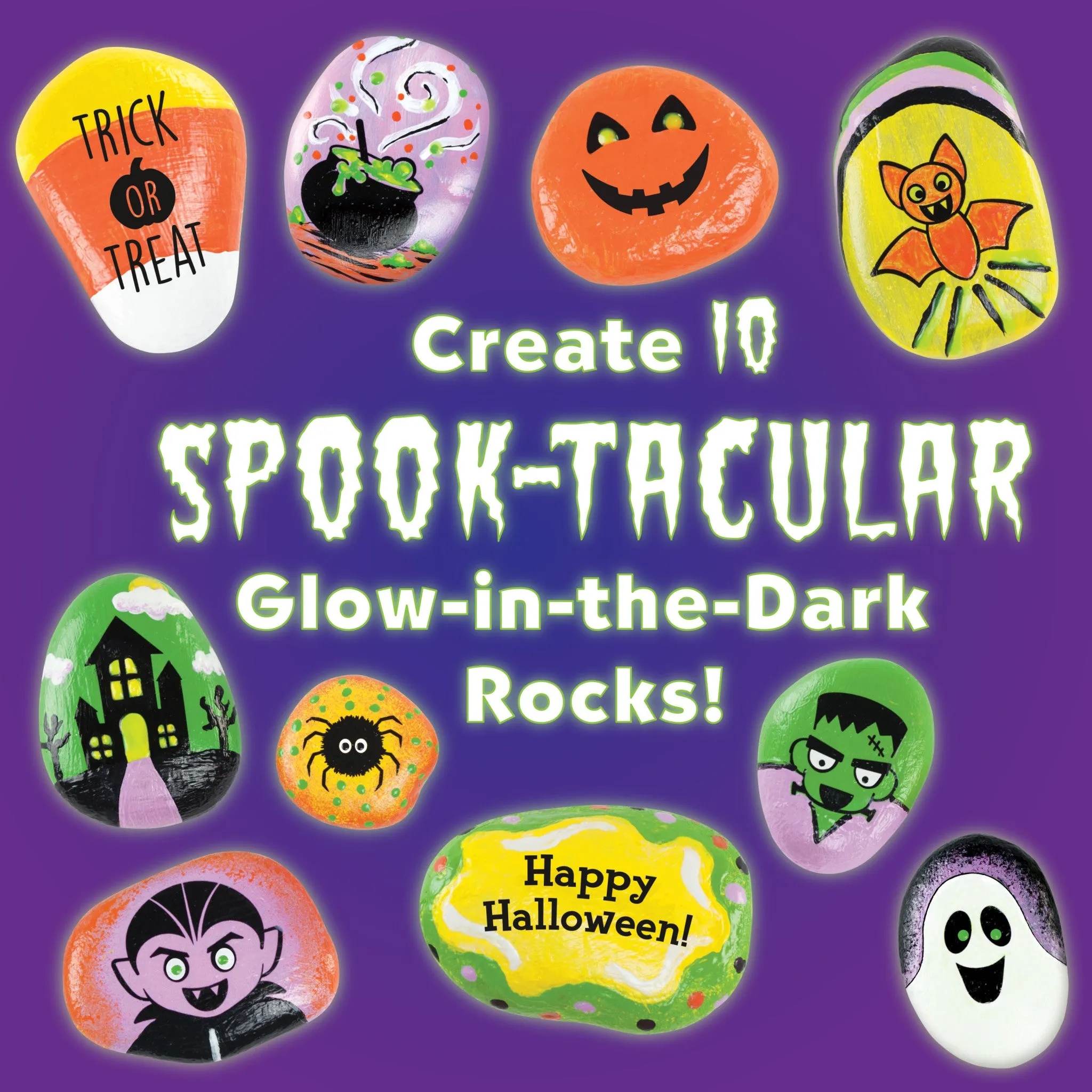 Halloween Hide & Seek Rock Painting - #6368000