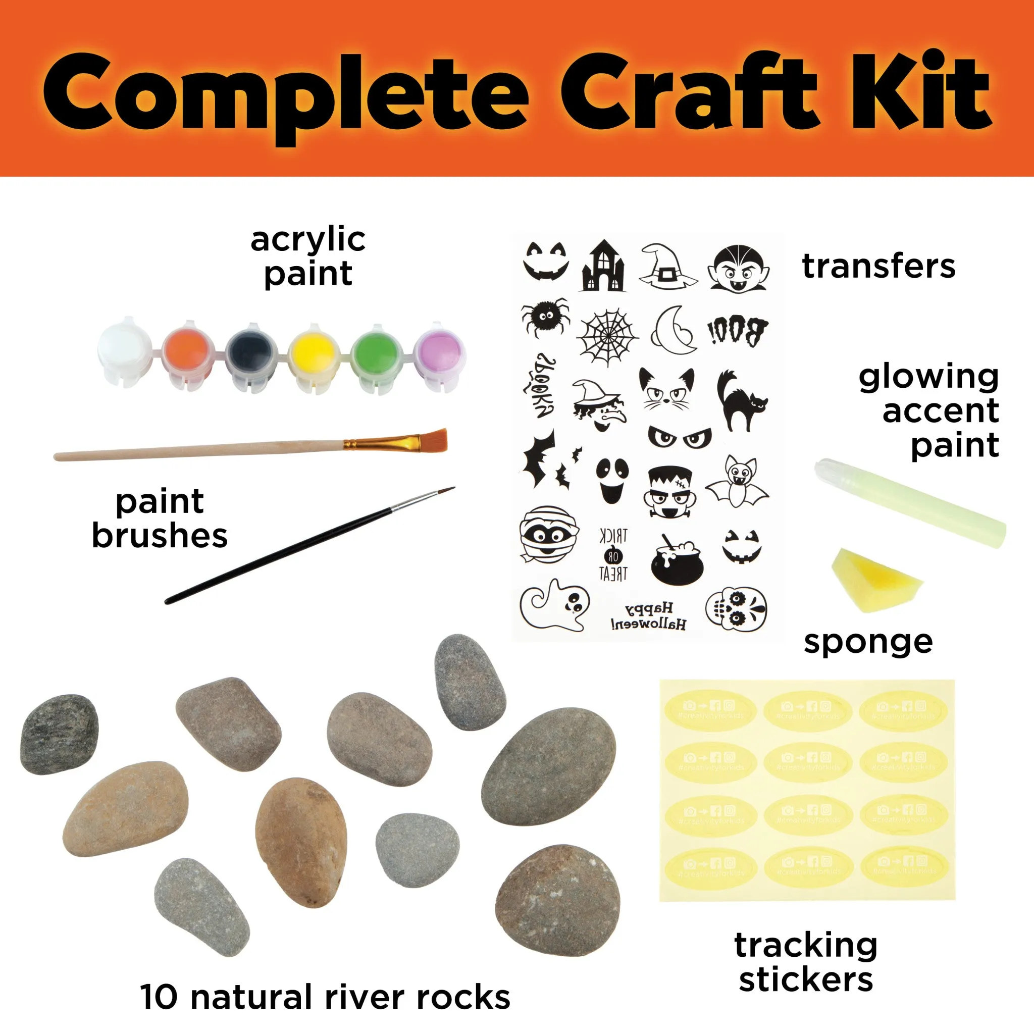 Halloween Hide & Seek Rock Painting - #6368000