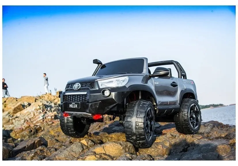 Licensed 2025 Toyota HiLux Ride On Car | 24V | 2 Seater | Upgraded | Leather Seats | Rubber Tires | Remote