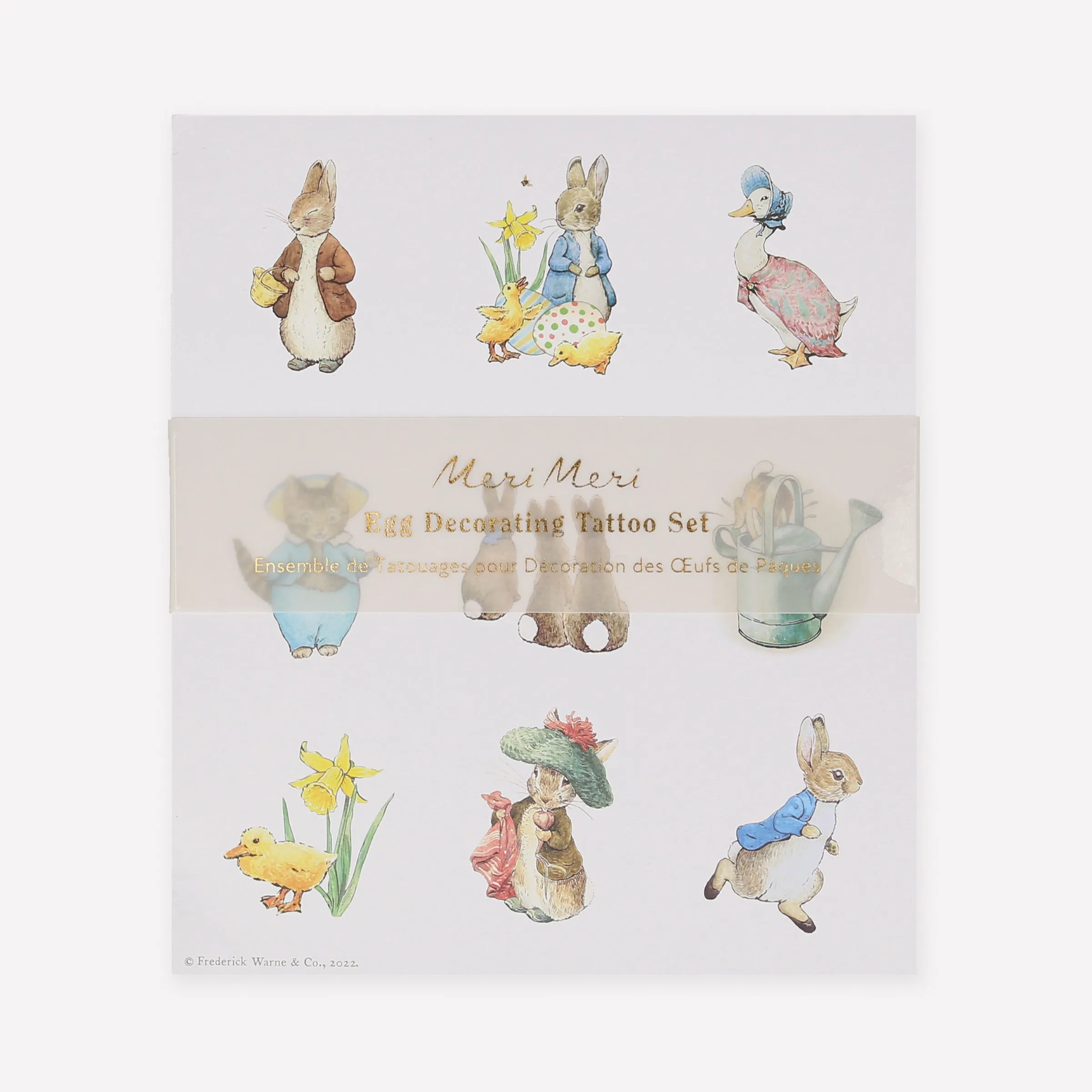 Peter Rabbit™ In The Garden Egg Decorating Tattoos (x 27 tattoos)