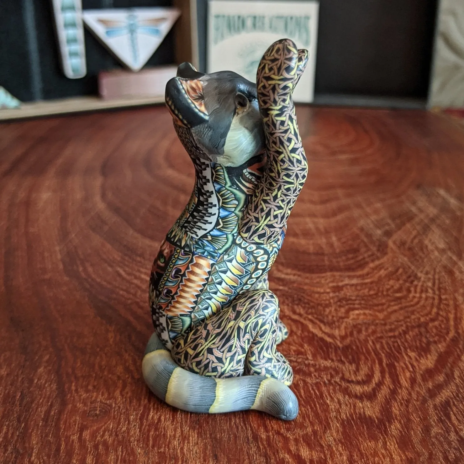 "Cat Paw Lift" Fimocreation by Jon Anderson GF-FCB