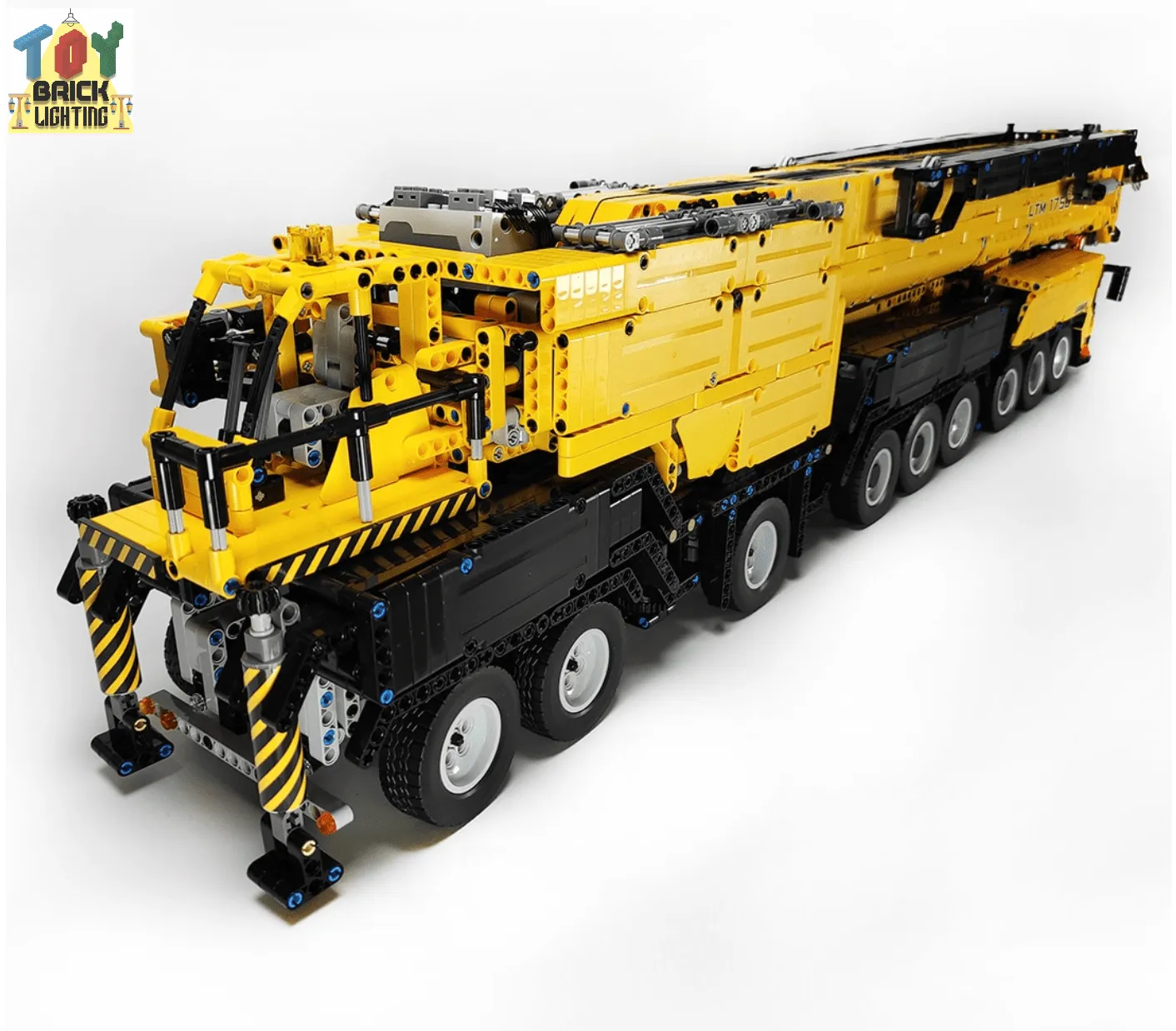 V2 Remote Controlled Liebherr LTM-1750 Mobile Crane w/ 1.8m Arm MOC Brick Set
